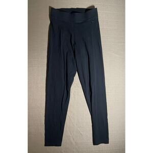 PINK Victoria's Secret Yoga Leggings Womens Small S Solid Black Embroidered Logo